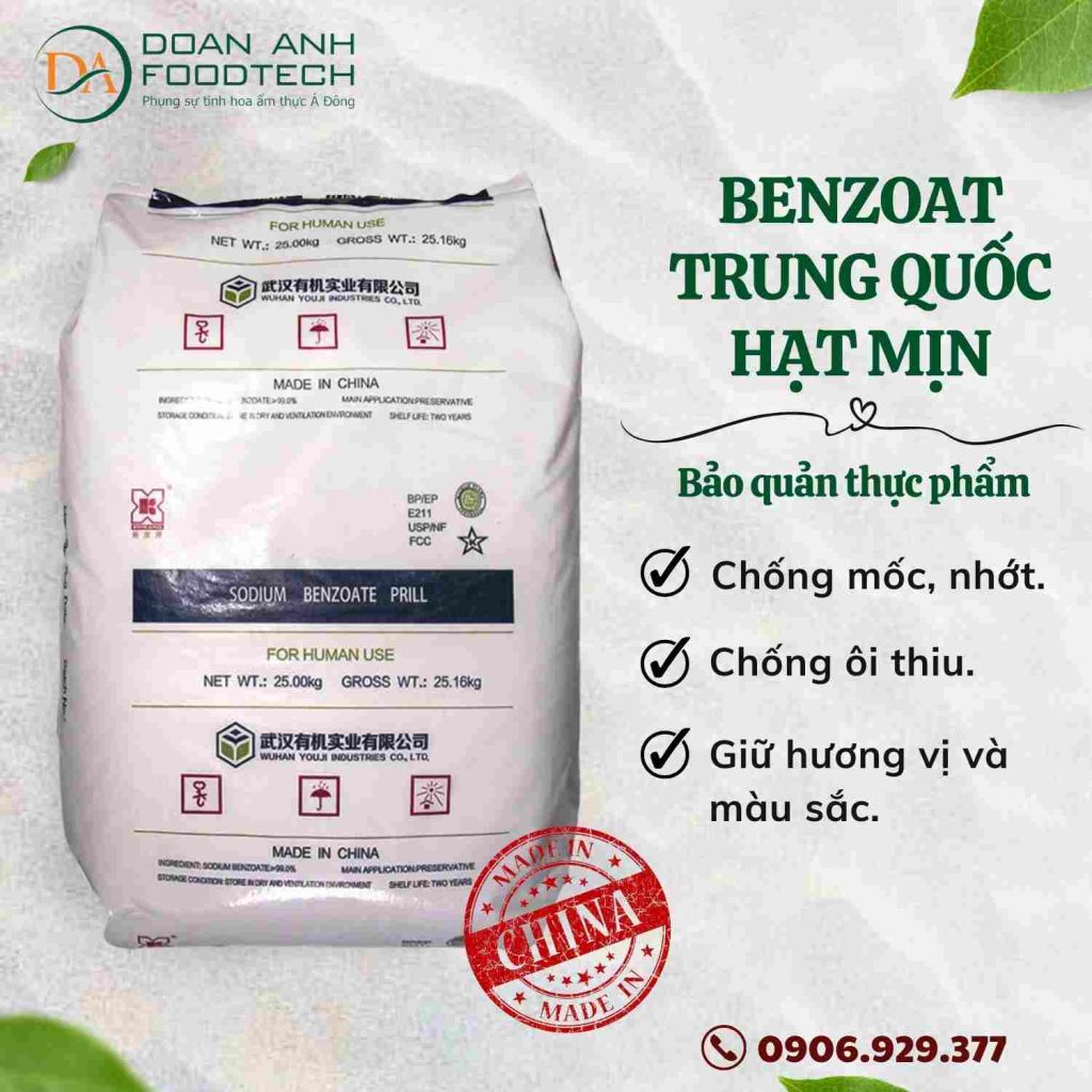 bảo quản thực phẩm benzoat