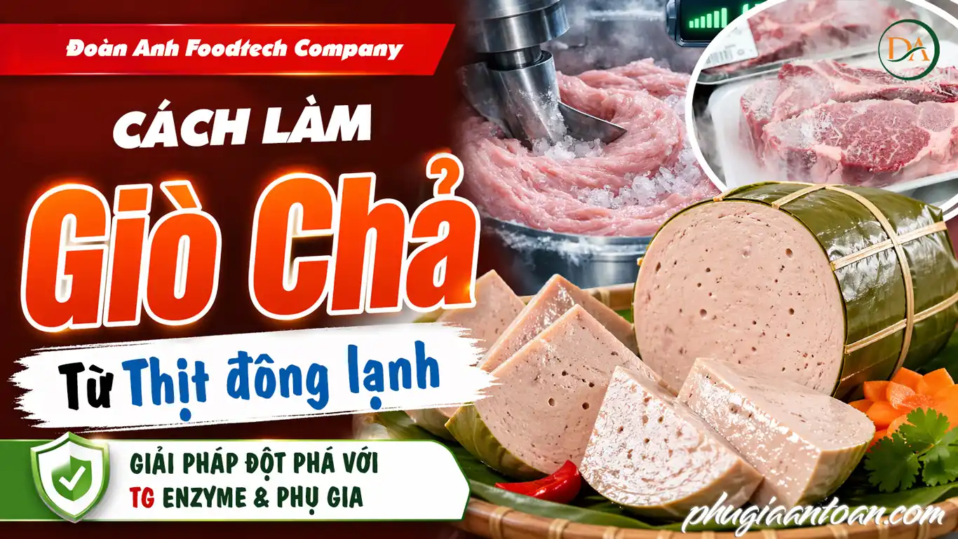 Phụ gia làm giò chả từ thịt đông lạnh 2
