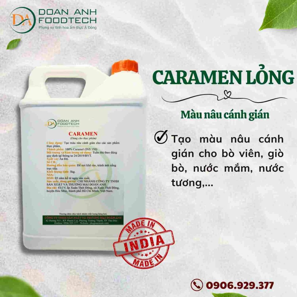 Caramen - Tạo màu nâu cánh gián