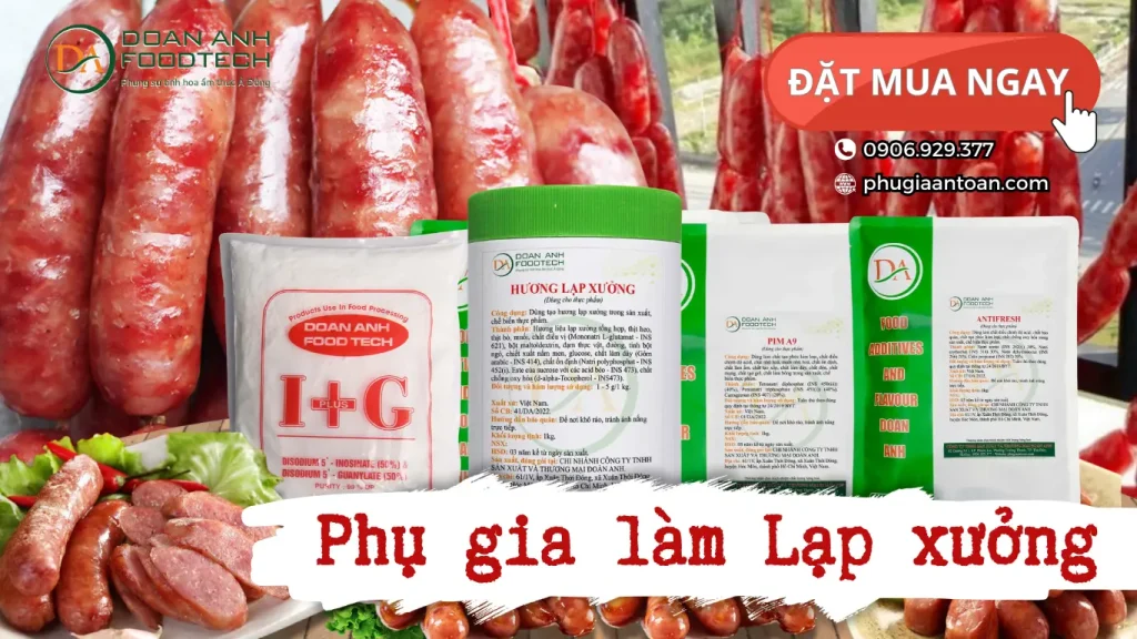 phụ gia làm lạp xưởng