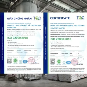 Chứng nhận FDA ISO