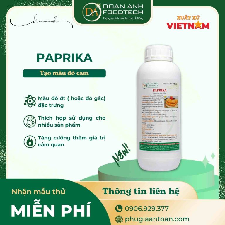 Paprika - Tạo màu vàng cam