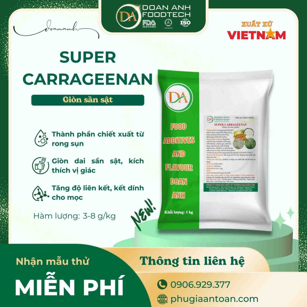 Super Carrageenan - Tạo giòn sần sật