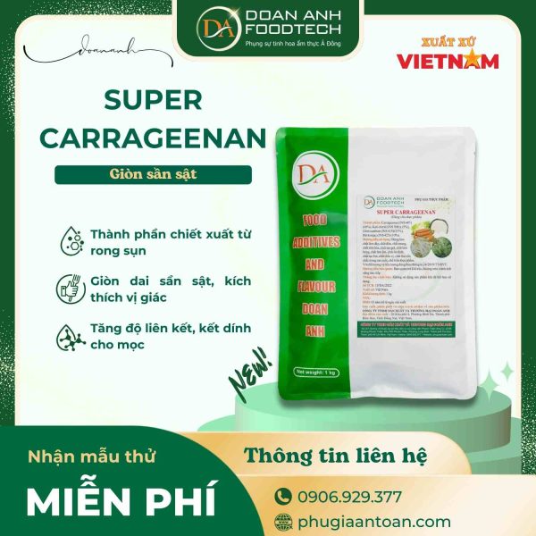 Super Carrageenan - Tạo giòn sần sật