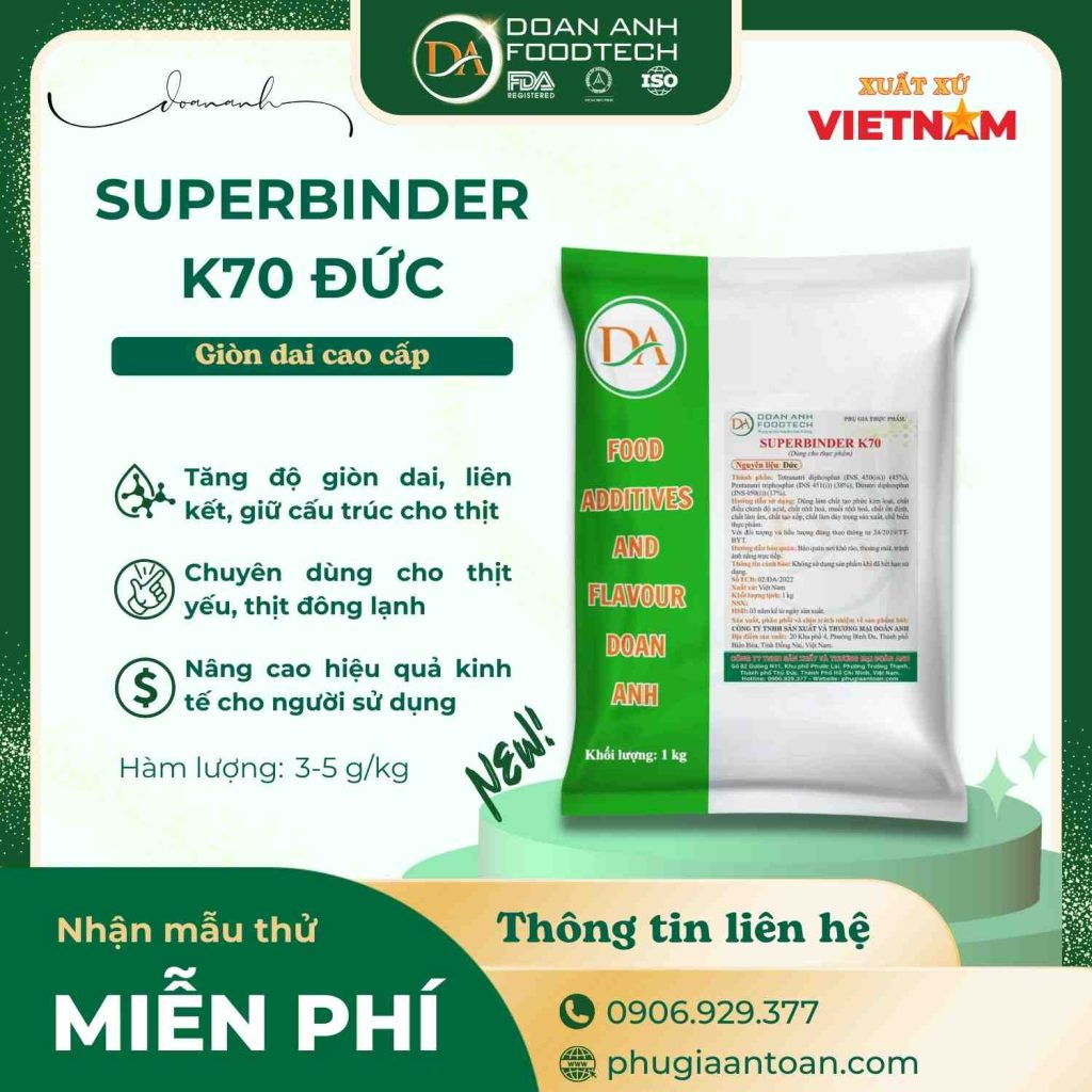 Superbinder K70 Đức - Tạo giòn dai cao cấp