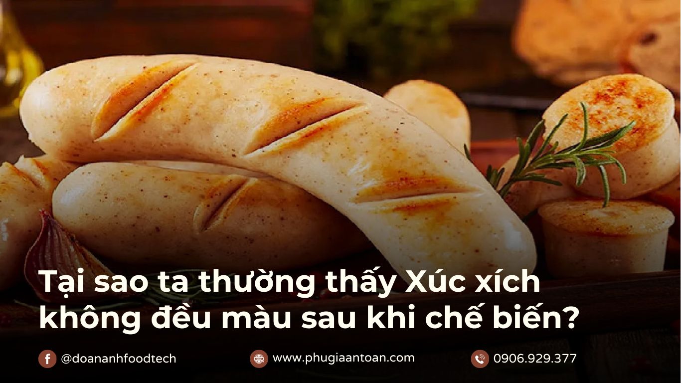 Xúc xích màu không đều