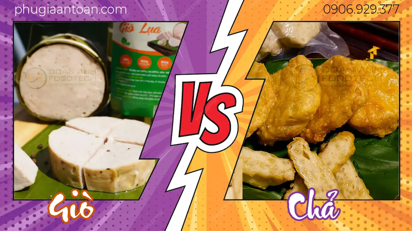 Phân biệt giò và chả