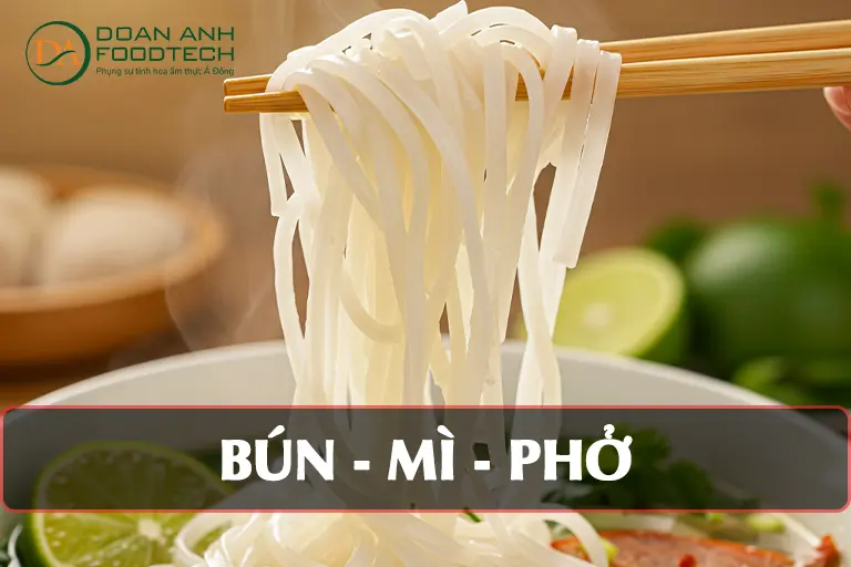 Công nghệ chế biến bún mì mở