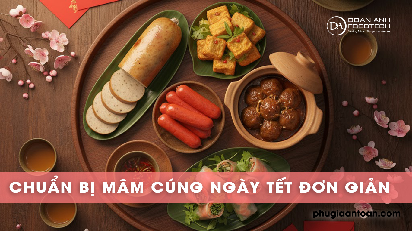 Mâm cúng chay ngày tết