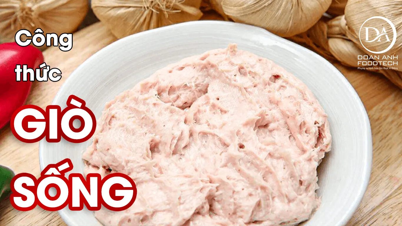 Công thức làm giò sống chuẩn vị